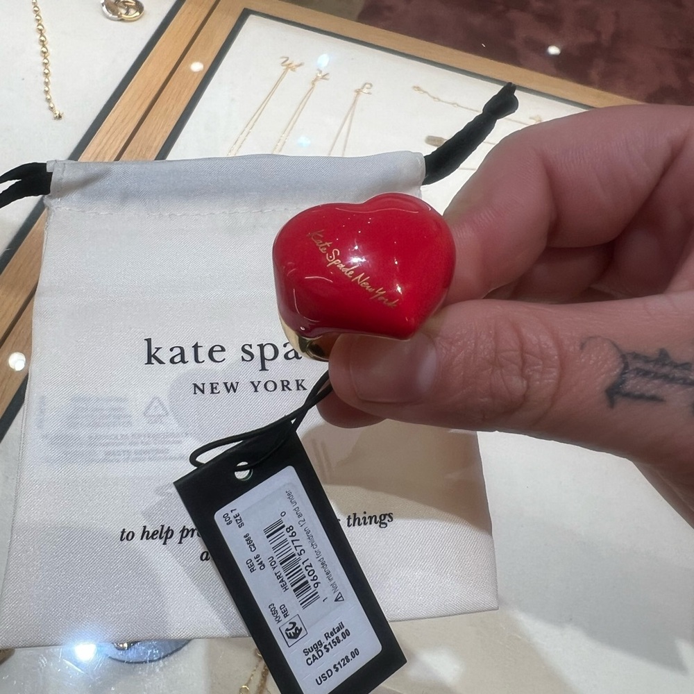 Kate Spade Red Heart Ring